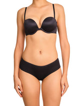 La Senza Strapless Double Pushup Plunge Bra 34B / Black